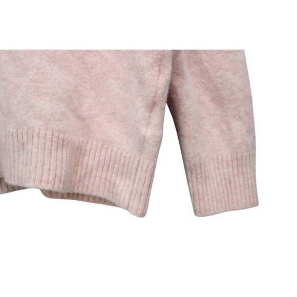 Reiss Sweater Size Medium Wool Cashmere Collared Pastel Pink Ribbed Knit Preppy - Picture 7 of 12